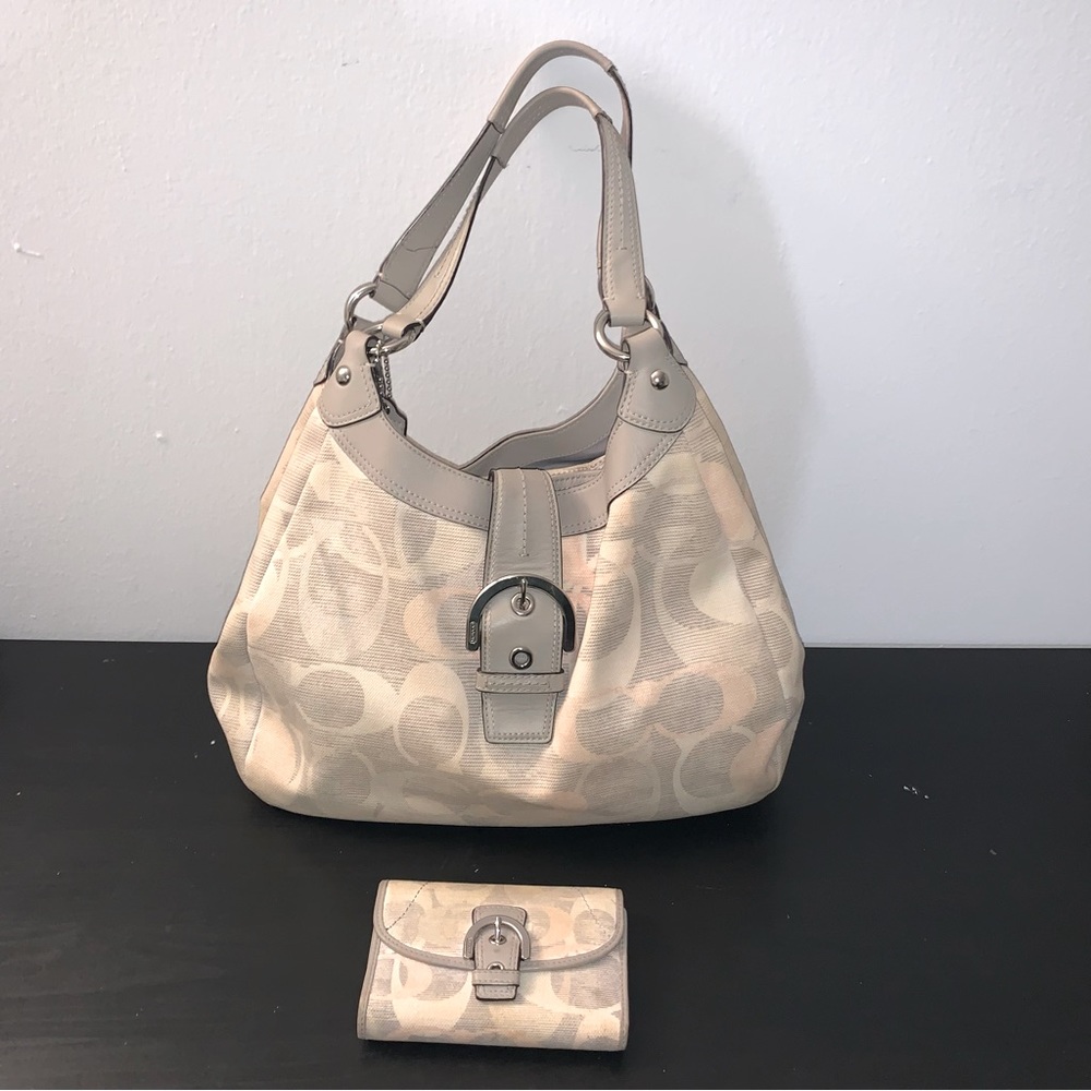 Coach Fabric & Leather Bag